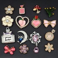 1/20pcs Luxury Shoe Charms Flowers Butterfly Metal Shoe Accessories Bow Perfume Women Girls Favor Fashion Sandals Pins Gifts