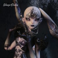 JixieS Bjd 1/4 Doll Nude Dolls Mechanical Cool Style Simulates Special-shaped Ball Jointed Doll Bjd