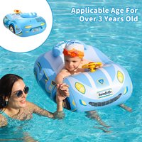 Swimbobo Car Kids Swimming Seat Float Ring Inflatable Infant Floating For Summer Kids Swim Boat Circle Toddler Bathing Water Toy