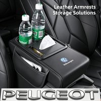 Car Armrest Box Storage Pad Center Console Tissue Box And Water Cup Holder Accessories For VW Golf T‑Roc Tiguan Polo Passat MK7
