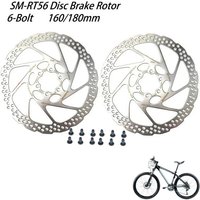 AliExpress NONE SM-RT56 Bike Brake Disk Six-Bolt Disc Brake Rotor Mountain Road Bike 160/180MM Brake Rotor Accessories MTB Disk Parts