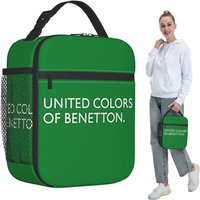 United Colors Of Benetton Insulated Lunch Bag for Women Office Cooler Thermal Food Box Tote Leakproof Lunch Boxes Container