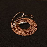 XINHS G88 4-core 7N high-purity OCC dark brown double-layer shielded earphone fever grade IEM connection cable(QDC Customizable)