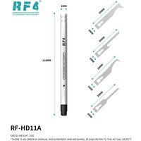 RF4 RF-HD11A 6mm Width Blade Handle with 4PCS Multi-purpose Scraper Knife for Motherboard Repair IC Chip Pick Up Glue Rem 1-5set
