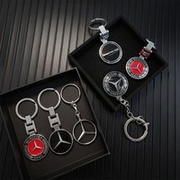 Car Emblem Key Chain Metal Pendant Anti-theft Keyring For Mercedes Benz AMG W204 W205 W203 W211 W212 W213 W201 W210 W124
