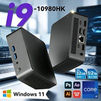 2026 MINI PC Windows 11 Pro Core i9 10980HK 32GB RAM 1TB 2TB SSD WIFI 6 BT5.2 4K HD Mini Gaming Office Study Pc