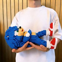 3650 elementów SONIC Zestaw Klocków do Składania Modelu, Seria Klocków dla Dzieci, Granulowane Klocki, Prezent na Boże Narodzenie dla Dzieci