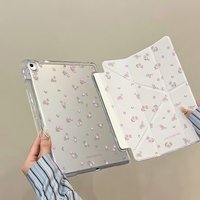 Y Fold Flower Case For iPad A16 11th Gen 10th 10.2 9th 8th 7th Funda For iPad Air 4 5 Air 11 13 Pro 11 13'' M4 Pro 12.9 Mini 6 7