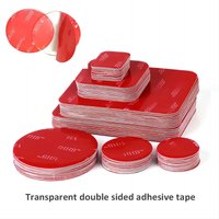 5-20pcs Transparent Acrylic Double-Sided Adhesive Tape Strong Adhesive Patch Waterproof No Trace High Temperature Resistance