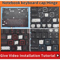 Replacement Keycap Key cap Hinge for Acer Nitro 5 AN515-54 AN515-43 AN515-44 AN517-51 AN517-52 AN517-54 AN715-51 N18C3 N18C4