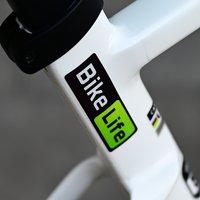 Bicycle Lifestyle Reflective Waterproof Stickers - Durable PVC Road and mountain bikes、Car decal - Black background