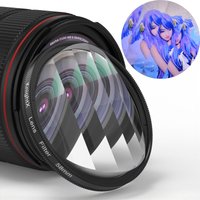 KnightX Swirl Kaleidoscope Lens Filter Optical Glass Prism Lens Filter for Cannon Nikon Sony Lens