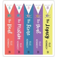 Off-Campus Series by Elle Kennedy Book Stack Sticker Sticker for Laptop Decor Bedroom Car Cute Cartoon Art Fashionable Public Su