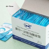 50Pcs Disposable Travel Safety PE Plastic Toilet Seat Cover Mat Cushion Mat