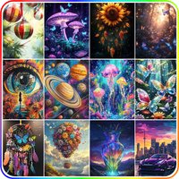 SDOYUNO-Diamond Painting Kits,Abstract object scenery,Drawings With Diamonds,Diamond Art Kit,Needle Arts Craft,5D Diamond Mosaic