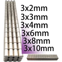 AliExpress NONE N52 3x5 3x2 3x6 3x8 3x10 3x3 3x4mm Magnets Iman Office Whiteboard Electric Ebike Science Diy Fridge Tool Strorage home strengh