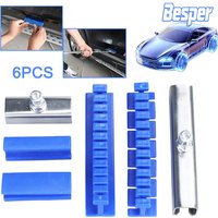 6Pcs Adhesive Blue Glue Tabs Car Paintless Dent Repair Removal Tool Auto Body Dent Removal Pulling Tabs Pull Tabs for Car
