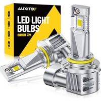 AUXITO 2Pcs 9006 HB4 9005 HB3 LED Fog Lamp Bulb DRL H11 H8 LED Fog Head Light Bulbs Canbus 1:1 Mini Size White 12000LM Car Lamps