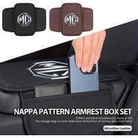 For MG Leather Car Armrest Box Pad Central Arm Rest Storage Pocket Protective Cover HS EHS 3 5 6 7 GT RX5 ZT RX8