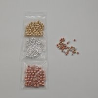 100 Pieces 3Colors Gold Silver Copper Option 1.5mm-4.0mm Slotted Tungsten Beads for Fly Tying