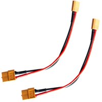 2Pcs 14awg 15cm/30cm XT60 Female Plug to XT30 Male Connector Adapter Charge Cable for ISDT Style Chargers