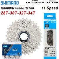 Shimano Ultegra R8000 Cassette 11 Speed Road Bike 11S K7 R7000 HG700 28T 30T 32T 34T Bicycle Ratchet HG601 Chain 11V KMC X11