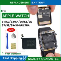 Genuine Battery For Apple Watch Series SE 1 2 3 4 5 6 7 8 9 10 Baterij IWatch S1 S2 S3 S4 S5 S6 S7 S8 ultra 38/40/41/42/44/45mm