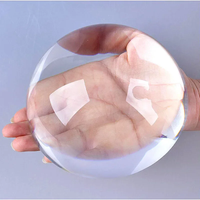 1pc Half Ball 40mm/60mm/100mm Paperweight Crystal Glass Paperweight Magnify Glass Paperweight Quartz Crystals Wedding Decor