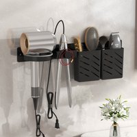 Hair dryer stand, curling iron stand, straightener stand, hair dryer stand, wall mounted bathroom hairdressing tool organizer