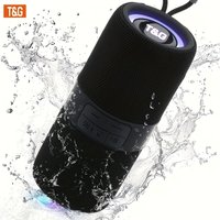 aqaaTG671 Outdoor Portable Wireless Speaker, With LED Light, Waterproof Grade IPX4, Dual Speaker Stereo, TWS Hands-free Call/FM/TF Card/U Disk, Music Speaker, Outdoor Gifting, Gift Recommendation.