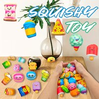 Mini Slow Rising Food & Fries Squishy Squeeze Toys Random Styles Soft Stress Relief Portable Sensory Fidget Toys for Kids Adults