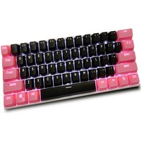 (Keycaps Only Sold)Pink Black RK 61/87/104 Keycaps PBT Material OEM Height Backlit Two-Color Mechanical Keyboard Keycaps