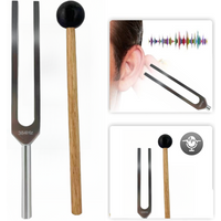 Miwayer 384Hz Solfeggio Tuning Fork to Release Fear & Negative Blocks, for Home Healing Meditation & Spiritual Cleansing