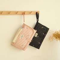 Quilted Tulip Baby Diaper Changing Pad Portable Waterproof Travel Nappy Changing Mat with Storage Pouch