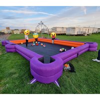 Funniest Inflatable Snooker Soccer Pool Inflatable Snookball Table Giant Outdoor Human Billiards For Events Carnival Games