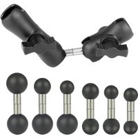 1Pcs 1 Inch To 25/17/20mm Composite Extension Ball Double Ball Mount Adapter For Ram Mounts Double Socket Arm Accessroeies
