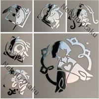 Genshin Impact Seventh Element Metal Tags Practical Computer Car Sticker Cosplay Game Related Products Delicacy Souvenir Gifts