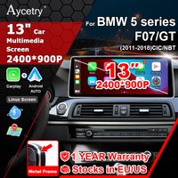 Aycetry 13“ Linux Screen Android Auto Car Radio 2400*900P Wireless Carplay Accessoriy Stereo For BMW 5 Series GT F07 2011-2016 CIC NBT Bluetooth 2 DIN Multimedia Player Airplay Autolink Navigation