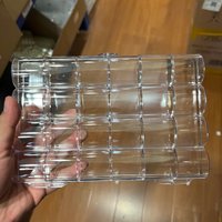 24Grids Clear Plastic Empty Storage Box Nail Rhinestone Jewelry Beads Container Compartment Cosmetic Tackles Earring Organizer *