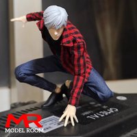 1/12 Scale Male Red Grid Shirt Vest Jeans Clothes Model Fit 6'' VTOYS VB002 VB003 Soldier Action Figure Body Dolls