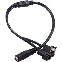 DC 5521 To 4Pin PWM 4 Pin 2 Way Computer PC Router Fan Power Adapter Cable 12V Computer Case Fan Cable