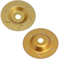 4" Titanium Plating Electroplated Diamond Saw Blade Cutting Disc Grinding Wheel Bowl Shape Discs For Granite Marble Ceramic Tile
