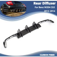 Carbon Fiber Car Rear Bumper Diffuser for Mercedes Benz W204 C63 AMG C300 Sport 2012-2015 Rear Diffuser Lip Spolier FRP