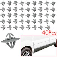 40Pcs Fit For Nissan Primastar/Interstar/NV400 & Opel Vivaro | 7703077420 Door Panel Trim Rivets Fixing Clips | Auto Fasteners