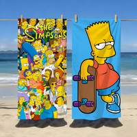 Cartoon Fun Cute Towel Soft Pool Gift For Travel Gym Shower Camping Quick Dry Sports The S-Simpsons-S Large Beach Towels