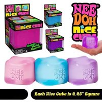 NEW HOT NeeDoh Nice Ice Squish Toy Super Solid Cube Squeeze Sensory Fidget Toy Stress Relief for Adults Squeeze Toy fidget Toy