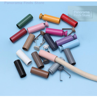 【P】10Pcs Metal Rope Ends DIY Bag Shoes Garment Lanyard Accessories Stopper Button Cord End Lock Cap Hanging Bell Buckle