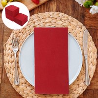 150Pcs Elegant Red Paper Napkins Dinner Size Soft Comfortable Disposable Napkins for Western Restaurants Wine Tasting Cocktail