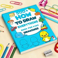 200+ Step-By-Step Creative Drawing Book | Durable Paper, Art Learning and Painting Supplies, Educational Art Activity Book to Cultivate Creativity and Motor Skills, Gift for Art Enthusiasts, Easter,