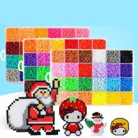 Fuse Beads Box Pixel Puzzle Iron Beads For Kids Ironing Beads beads refill pack DIY Early Education Craft Toy Handmade Gift